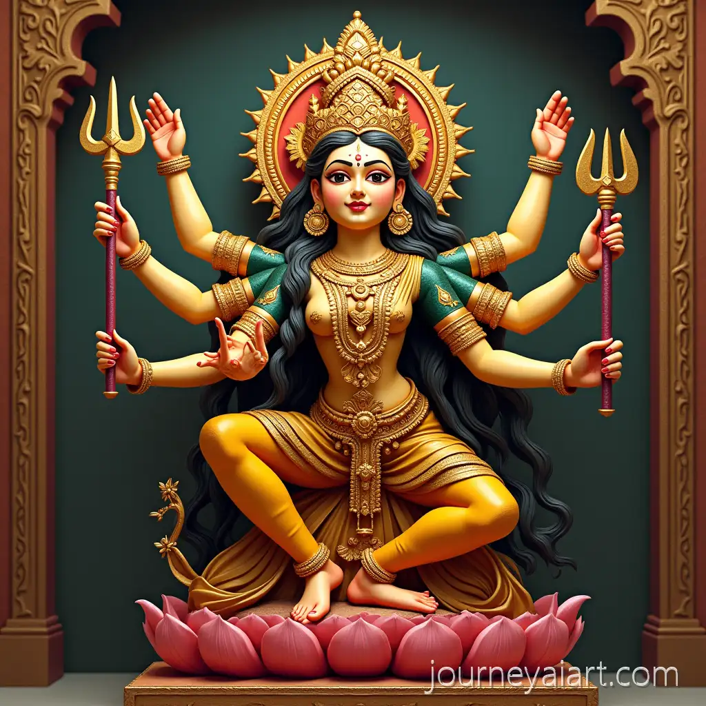 Maa-Durga-Illustration-in-Traditional-Indian-Setting-with-Divine-Aura