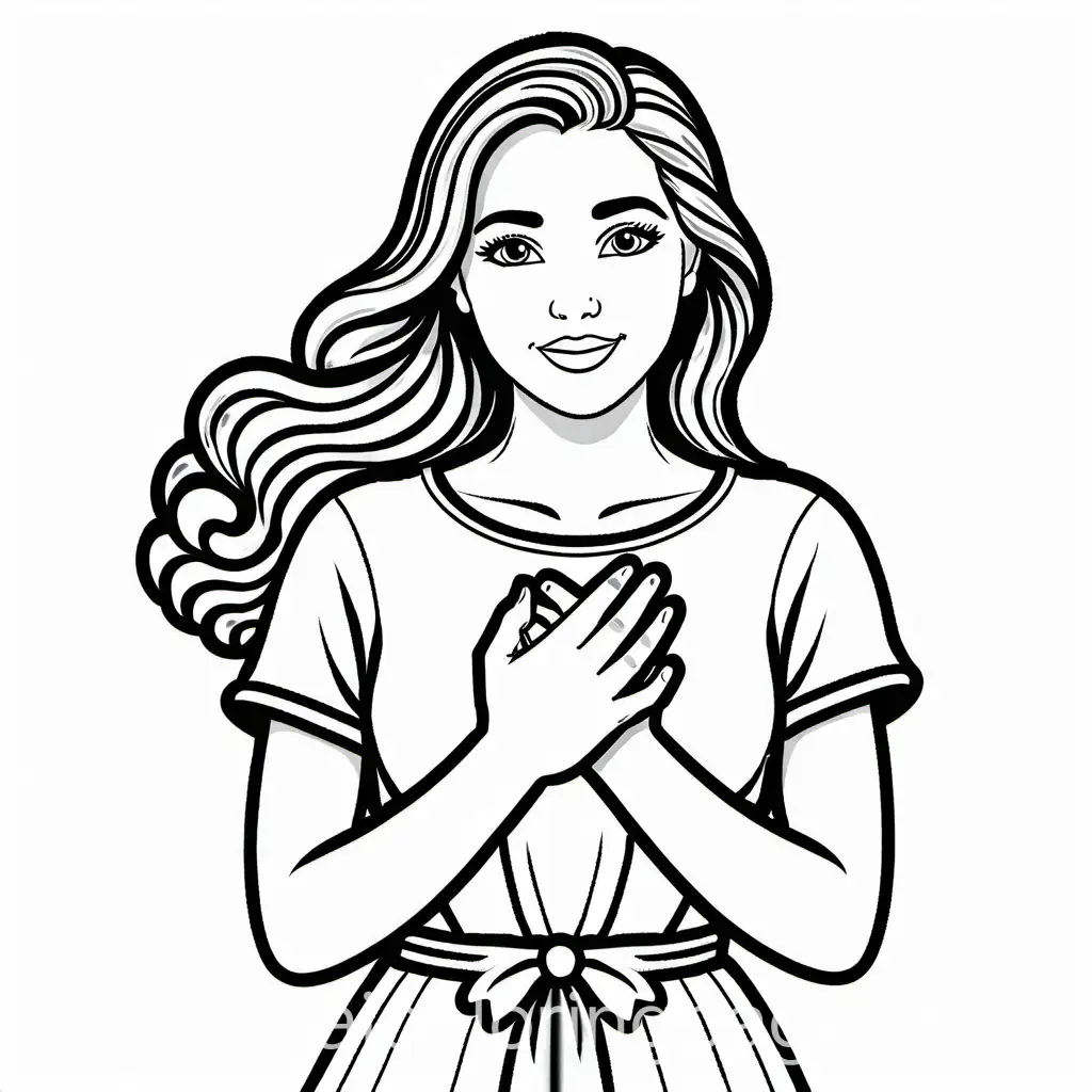 Young-Lady-Holding-Heart-in-Loving-Gesture-Coloring-Page-for-Kids