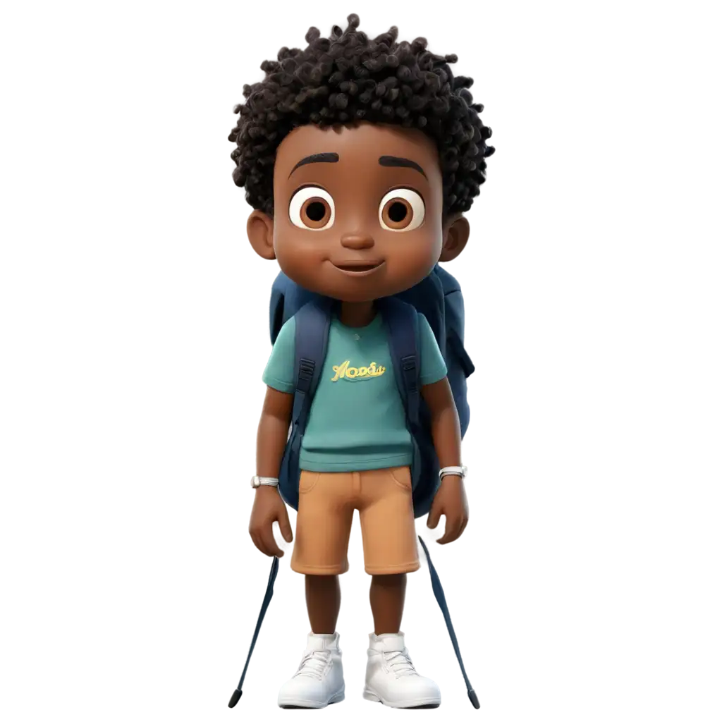 Animated-Black-Skinned-Boy-with-Backpack-PNG-Creative-Illustration-Concept