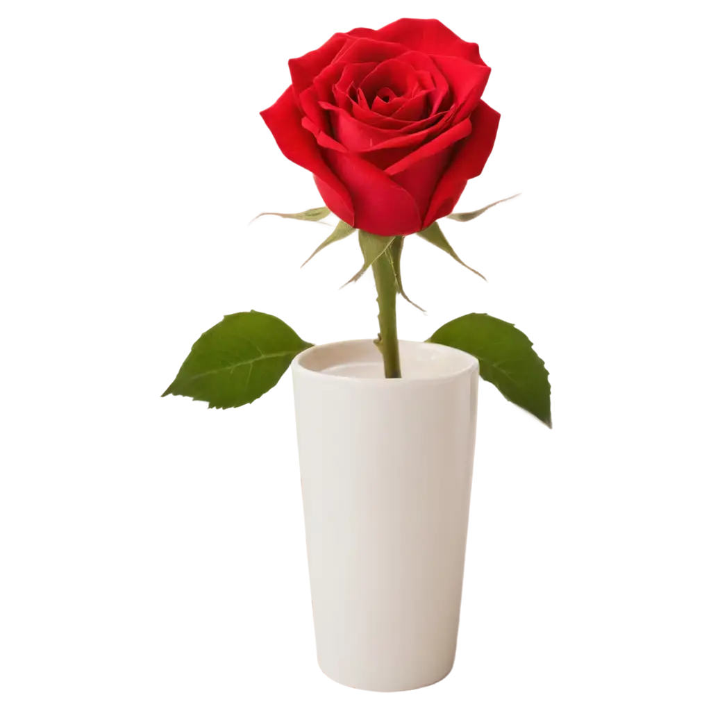 Vivid-Red-Rose-in-a-Milk-Cup-PNG-Image-Captivating-Floral-Elegance