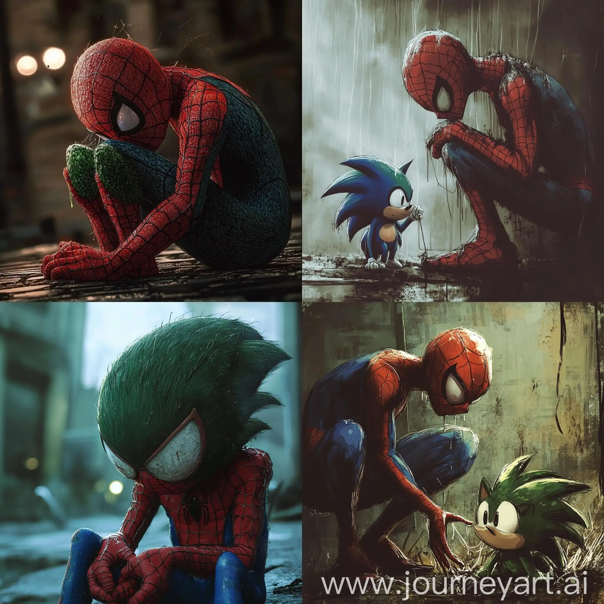 Emotional-SpiderMan-Mourns-Green-Sonics-Passing