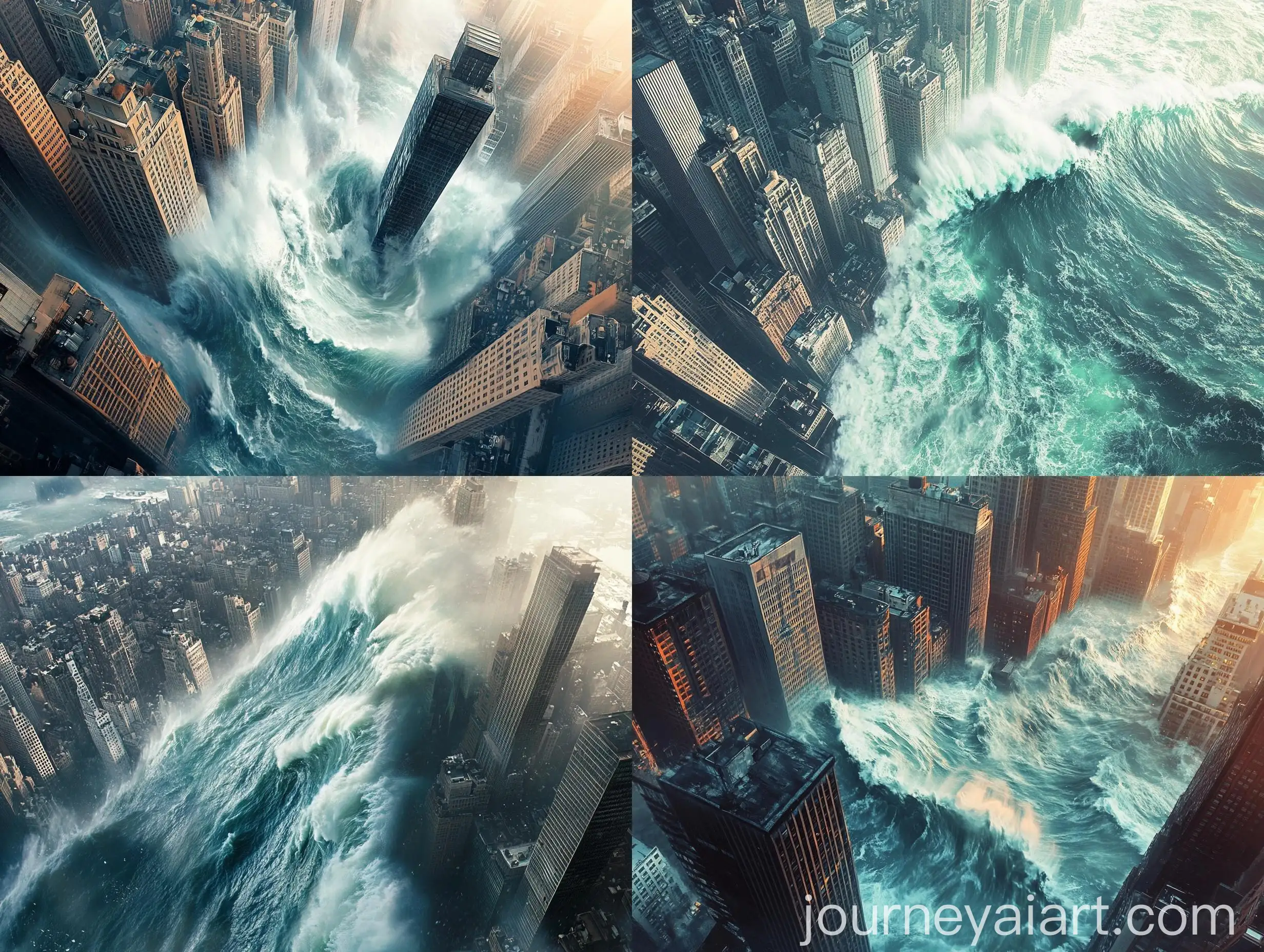 Massive-Tsunami-Approaching-Urban-Skyscrapers-in-Detailed-Realistic-Scene
