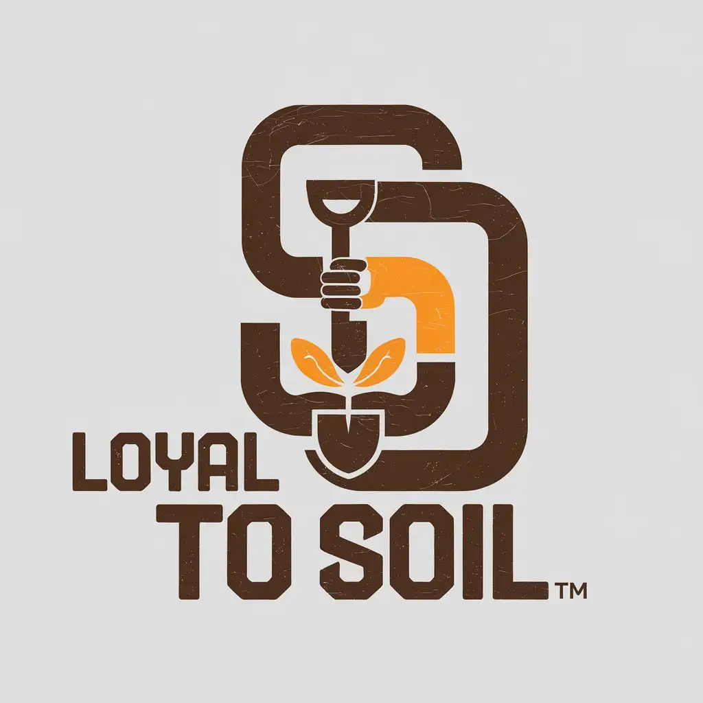 LOGO Design for Loyal To Soil Padres Colors Inspired Vector Logo with Clear Background