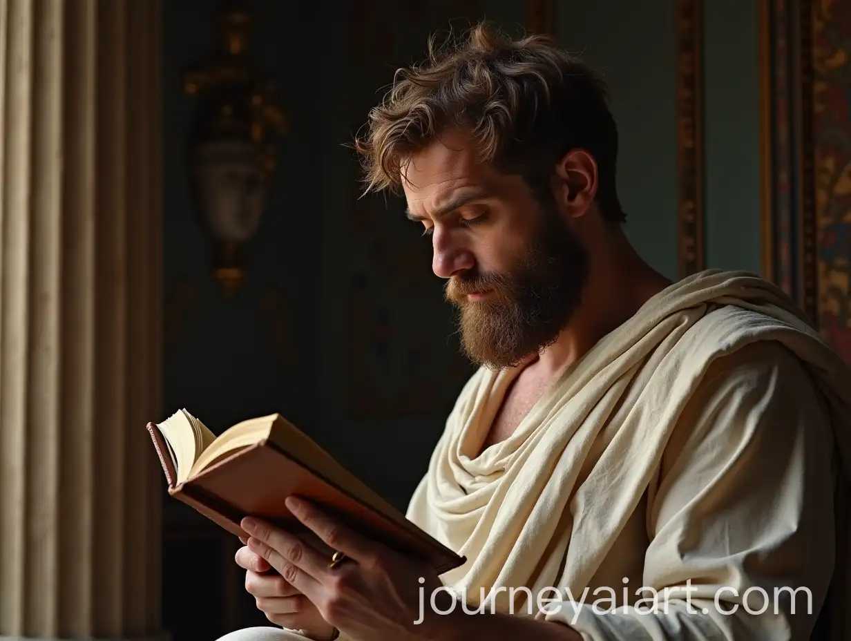 Ancient-Greek-Man-Reading-a-Book-in-a-Classical-Setting