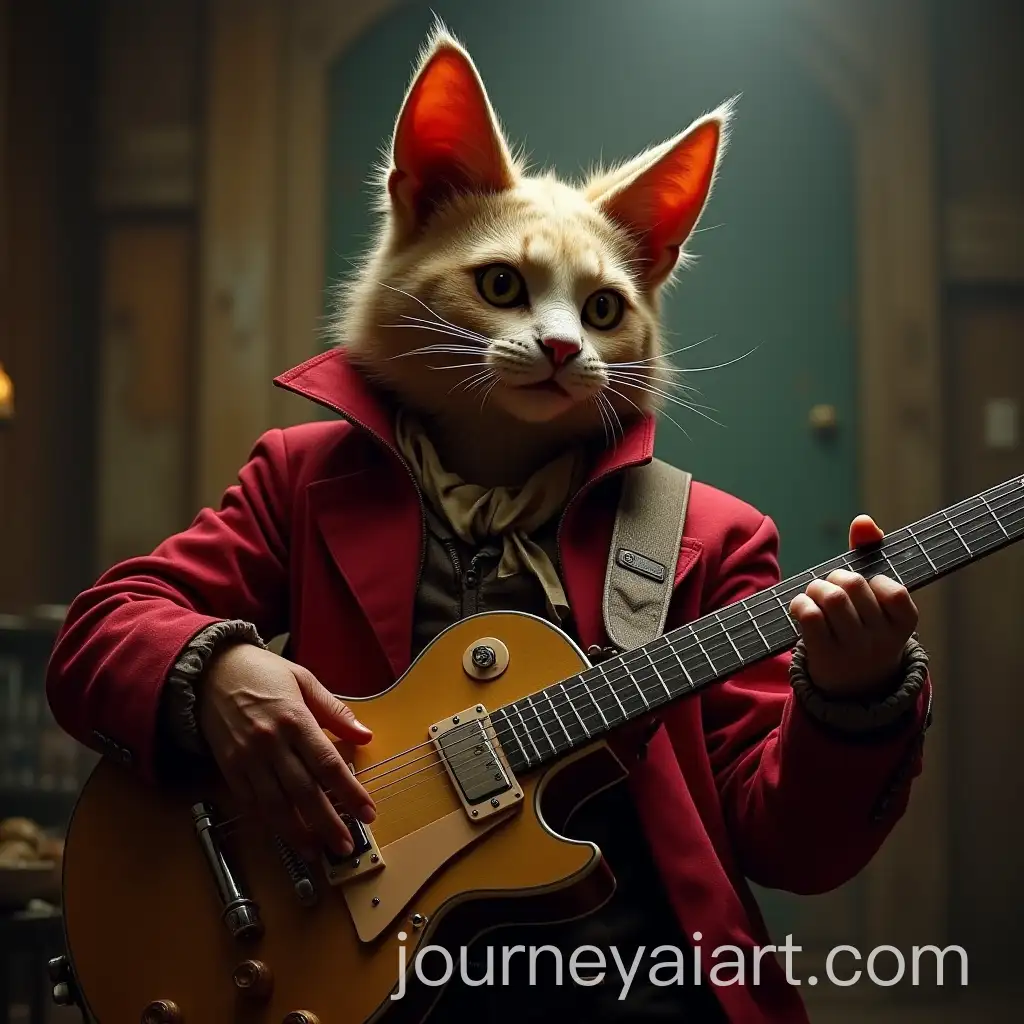 Evil-Puss-in-Boots-Playing-Guitar-as-an-Alcoholic-Cat
