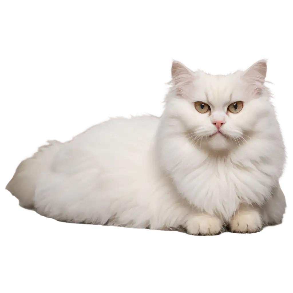 HighQuality-PNG-of-a-White-Fluffy-Cat-for-Versatile-Creative-Uses