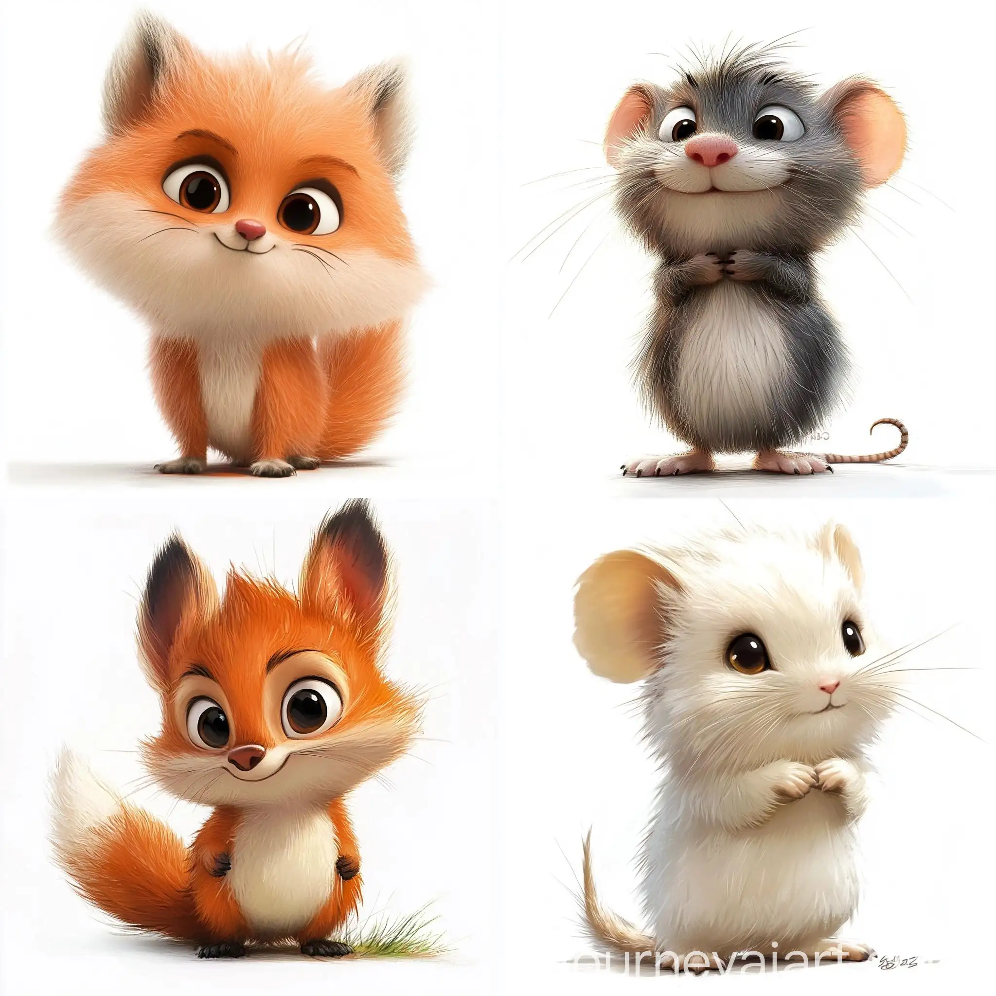 Cartoon-Character-Design-by-Pixar-on-White-Background