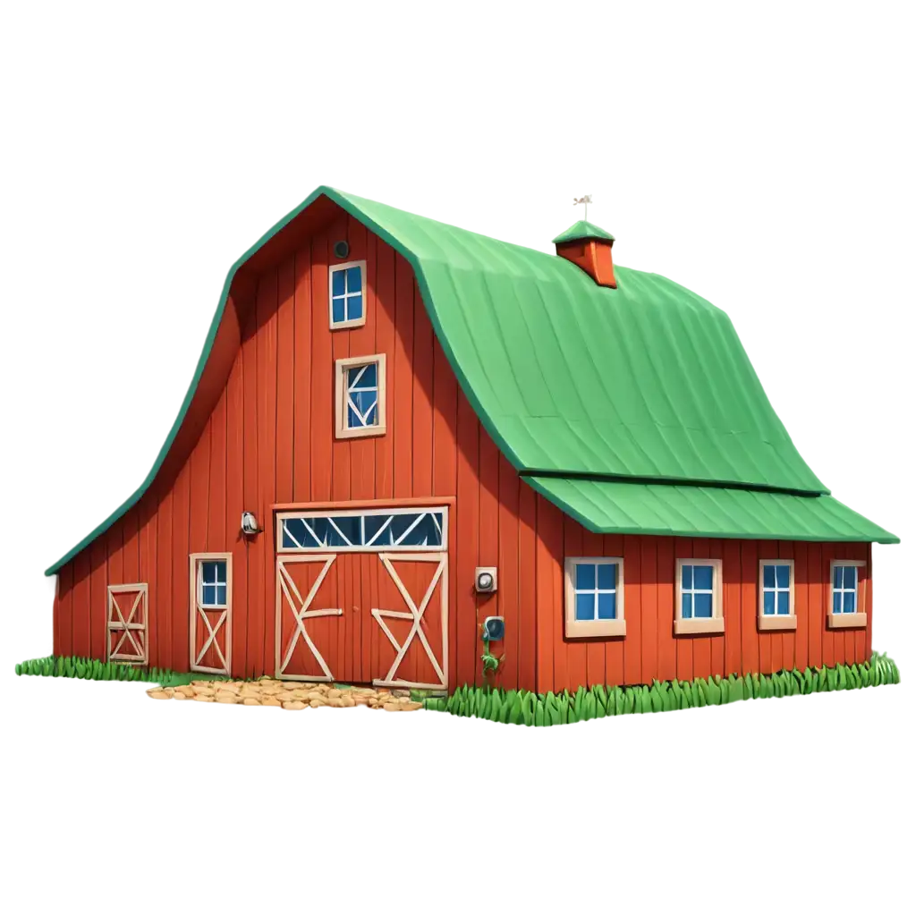 3D-Cartoon-Barn-PNG-Image-for-Creative-Projects-and-Digital-Design