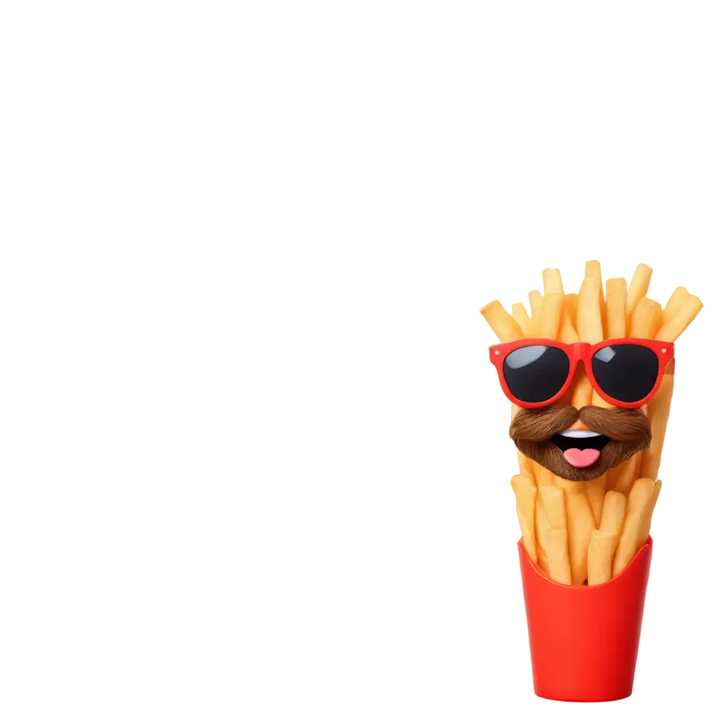 Cool-SunglassesWearing-Cartoon-Fries-Character-PNG