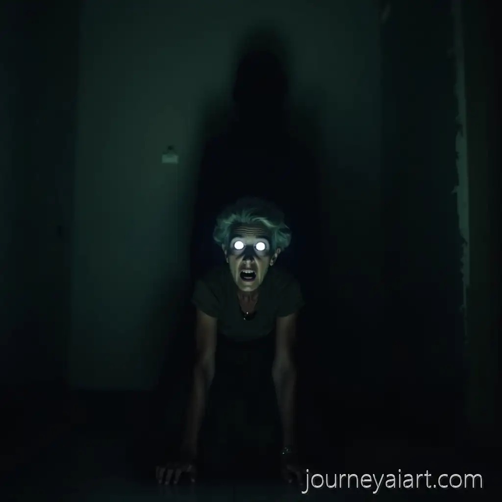 TerrifiedAI-Art-Prompt-Expansion-Man-Confronts-Eerie-Old-Woman-with-Shadowy-Figure-Behind-Her