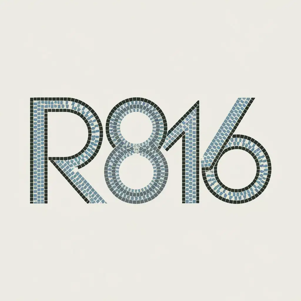 LOGO Design for r816 Vector Mosaic Style with Circles for Entertainment Industry