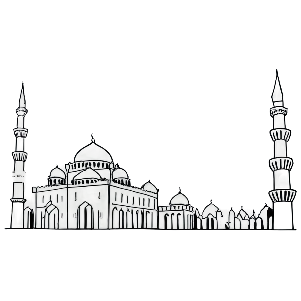 Mosque-Drawing-for-Kids-to-Color-PNG-Format-for-Easy-Printing-and-Fun