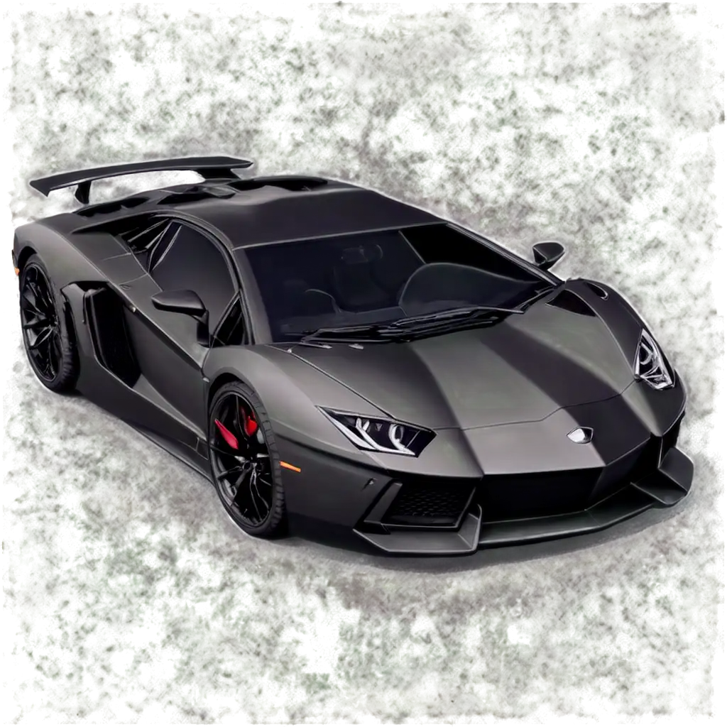 Black-Lamborghini-Aventador-in-Flower-Garden-PNG-HighQuality-Transparent-Image-for-Creative-Use