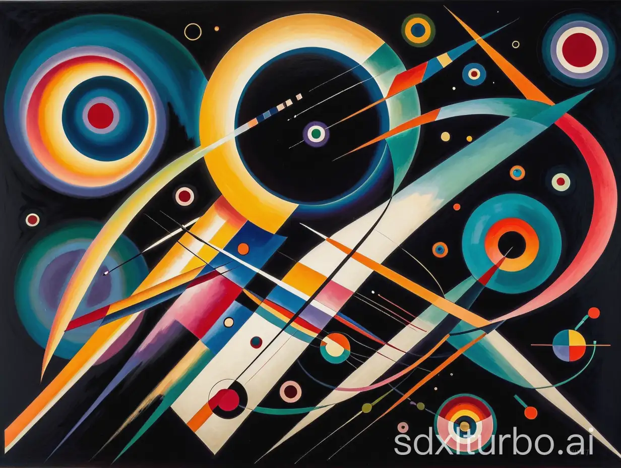 abstract art, kandinsky, darkness, confusion