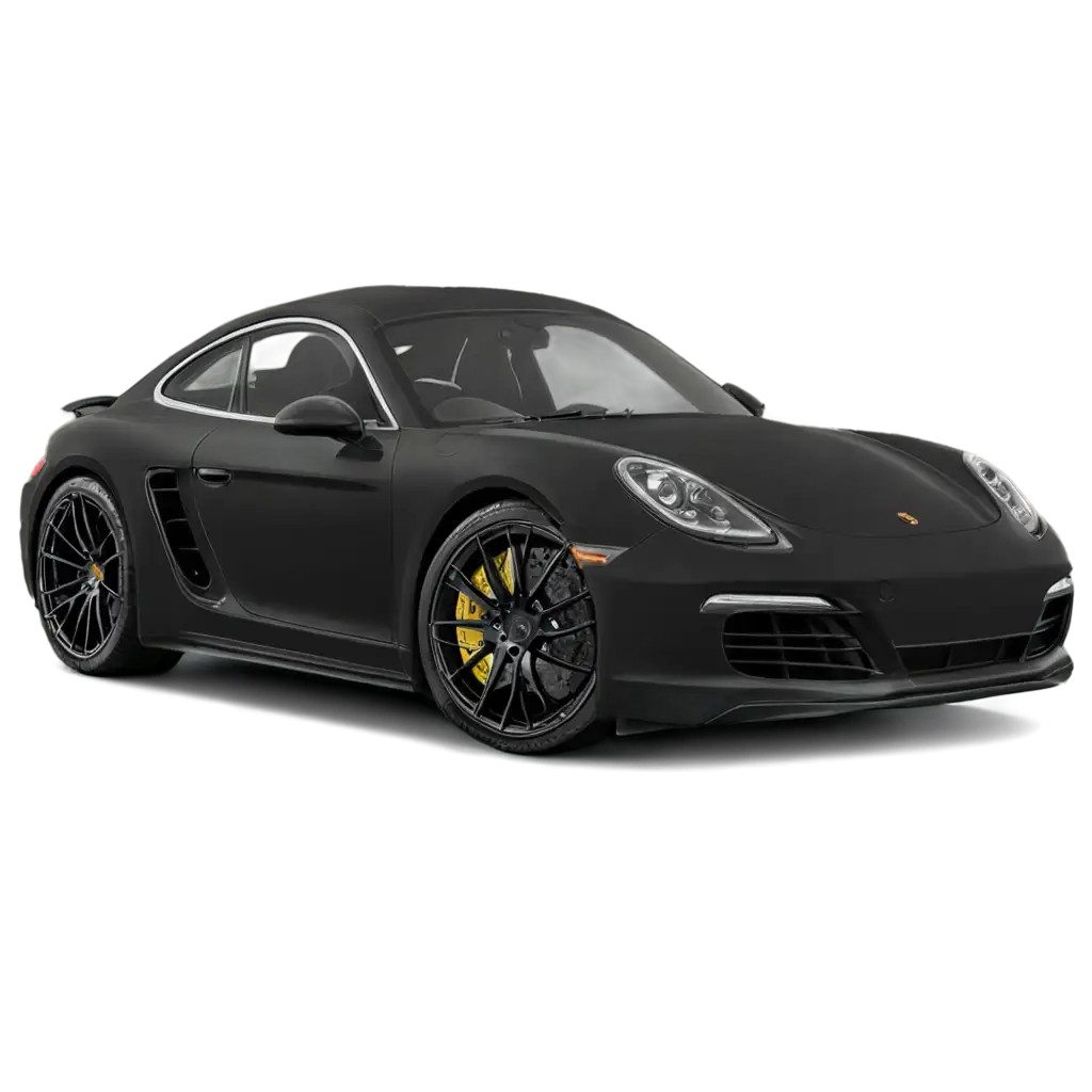 Porsche-Black-with-Carbon-Wheels-PNG-Image-HighQuality-and-DetailRich-for-Creative-Projects