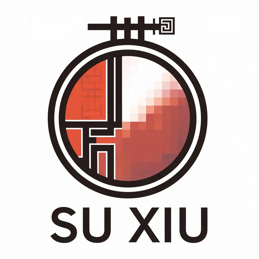 LOGO Design for Su Xiu Embroidery Hoop Pixelized Needlework with Tradition and Technology Fusion