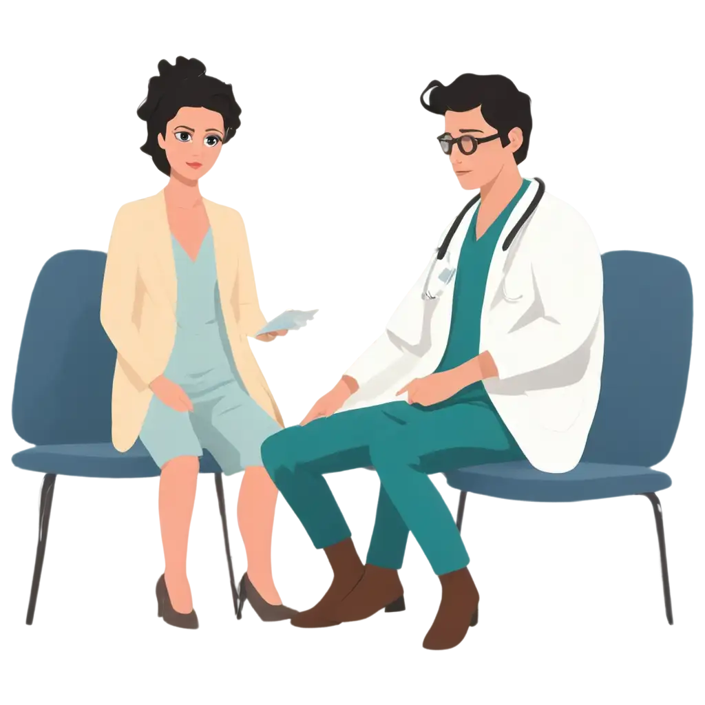 Doctor-Choosing-a-Patient-Out-of-Many-PNG-Illustration-Professional-Medical-Image-for-Digital-Use