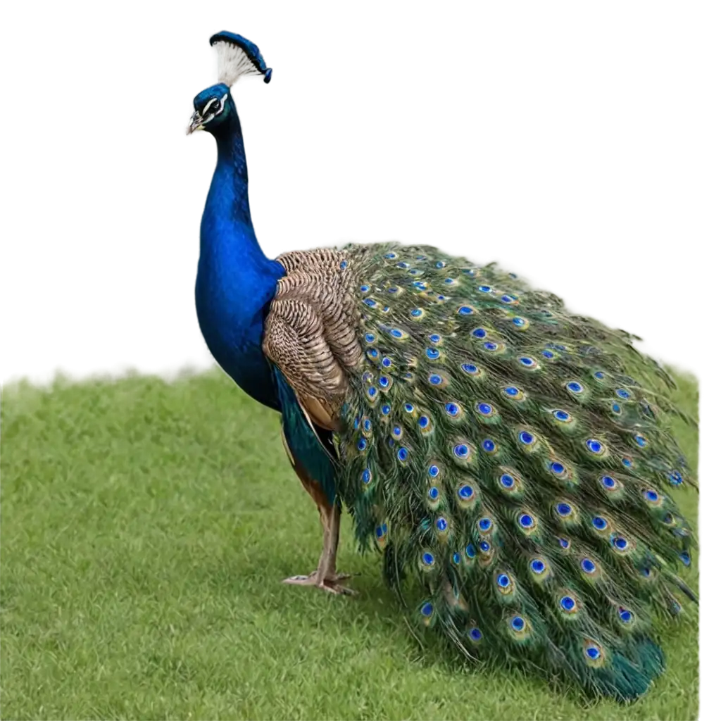 Vibrant-PNG-Image-of-a-Peacock-in-a-Farm-Capturing-Natures-Majesty-in-High-Definition