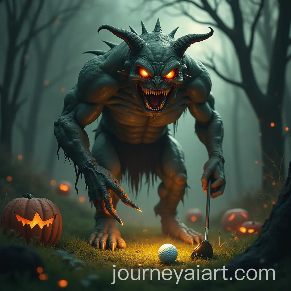 Realistic-Halloween-Monster-Golfing-with-JAVICHU