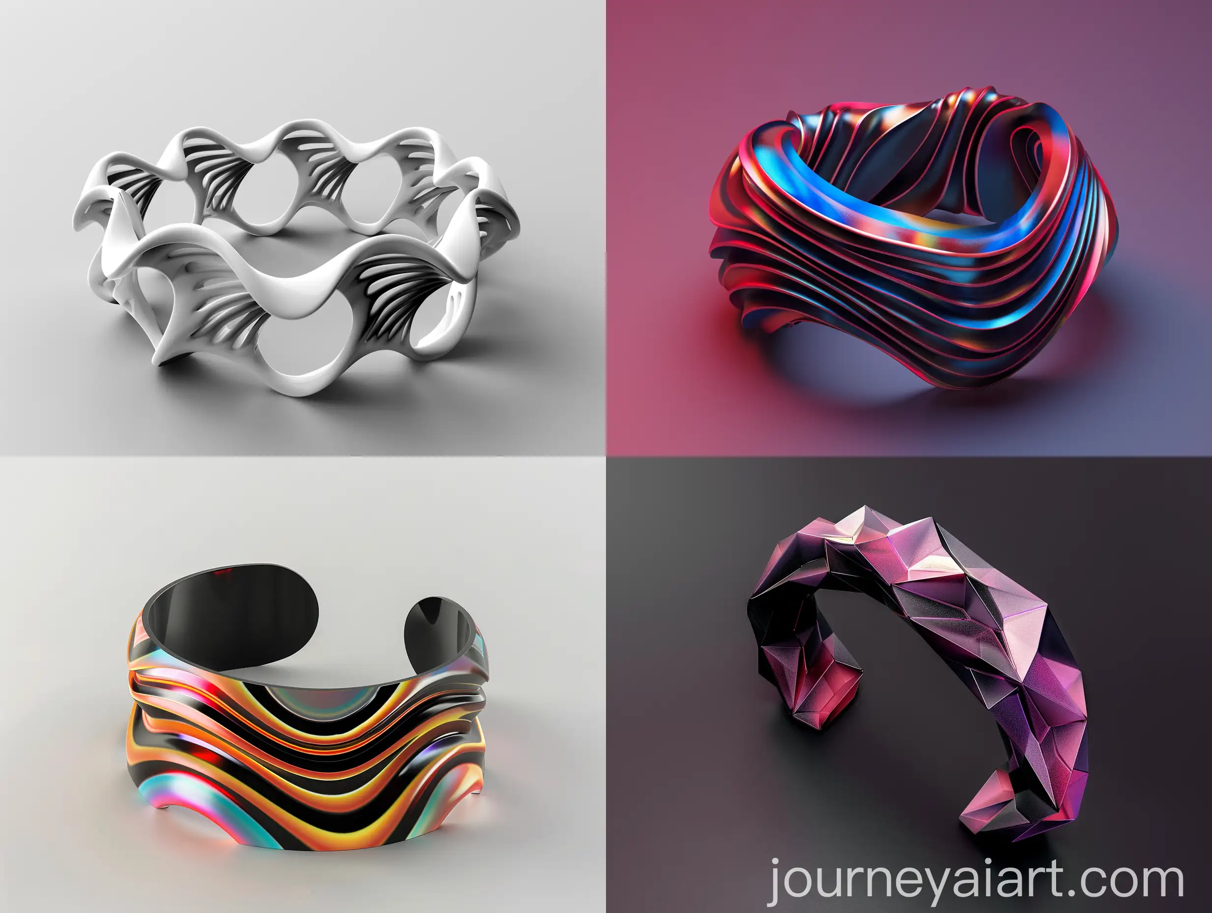 Abstract-Illusion-Armband-Design-with-Impossible-4D-Shapes