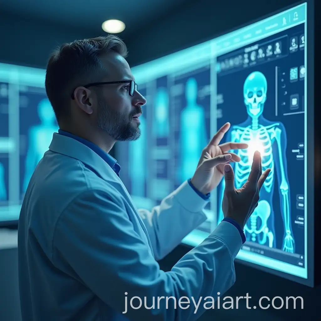 FuturisticFuture-medical-consultation-Medical-Consultation-with-Artificial-Intelligence-Assistance