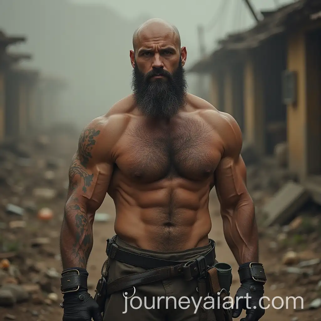 Muscular-Spanish-Bodybuilder-in-PostApocalyptic-Ruins