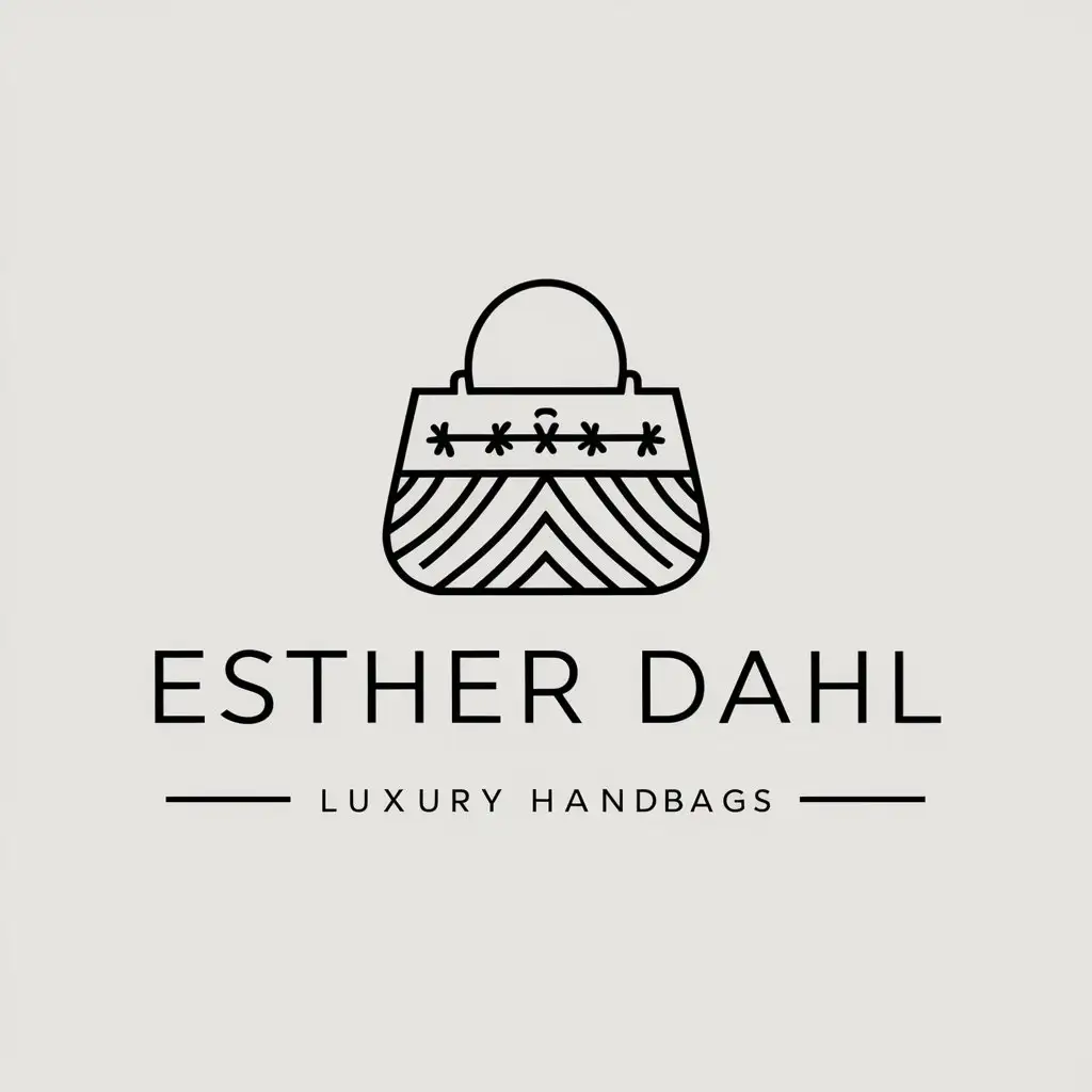 LOGO Design For Esther Dahl Luxury Handbags with a Touch of Elegance and Simplicity