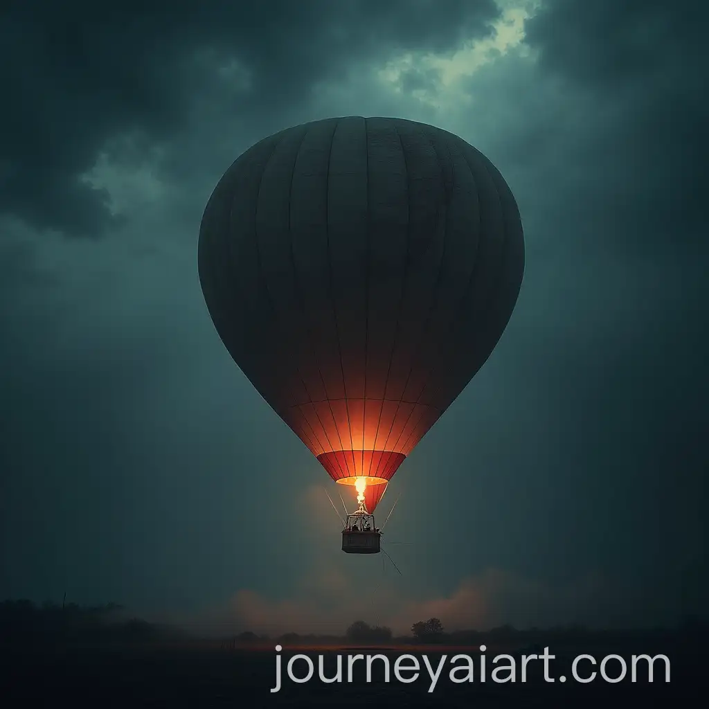 A-Symbolic-Representation-of-the-World-as-a-Balloon-Facing-Imminent-Darkness