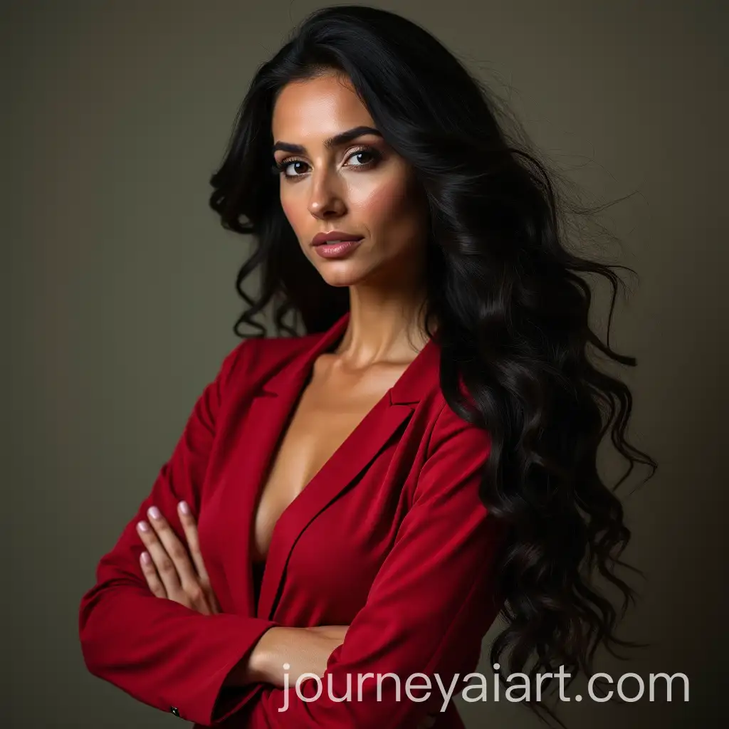 Female-Portrait-of-Muhammad-Bin-Salman-in-a-Political-Muscular-Pose