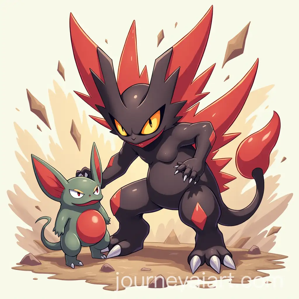 Roucarnage-Defeating-Rapasdepic-in-Epic-Pokemon-Battle