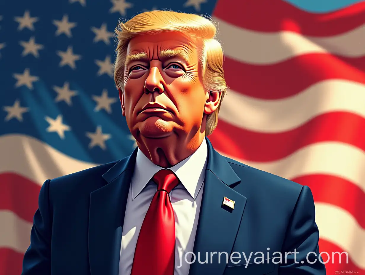 Portrait-of-Former-US-President-Donald-Trump-in-Artistic-Style