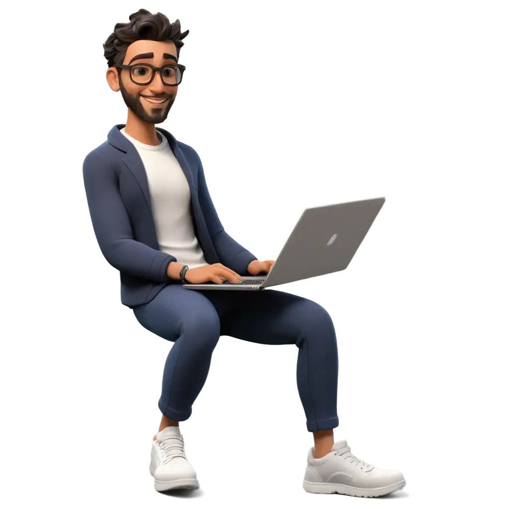 Stylized-3D-Character-PNG-of-a-Young-Man-Working-on-a-Laptop-Perfect-for-Digital-Designs