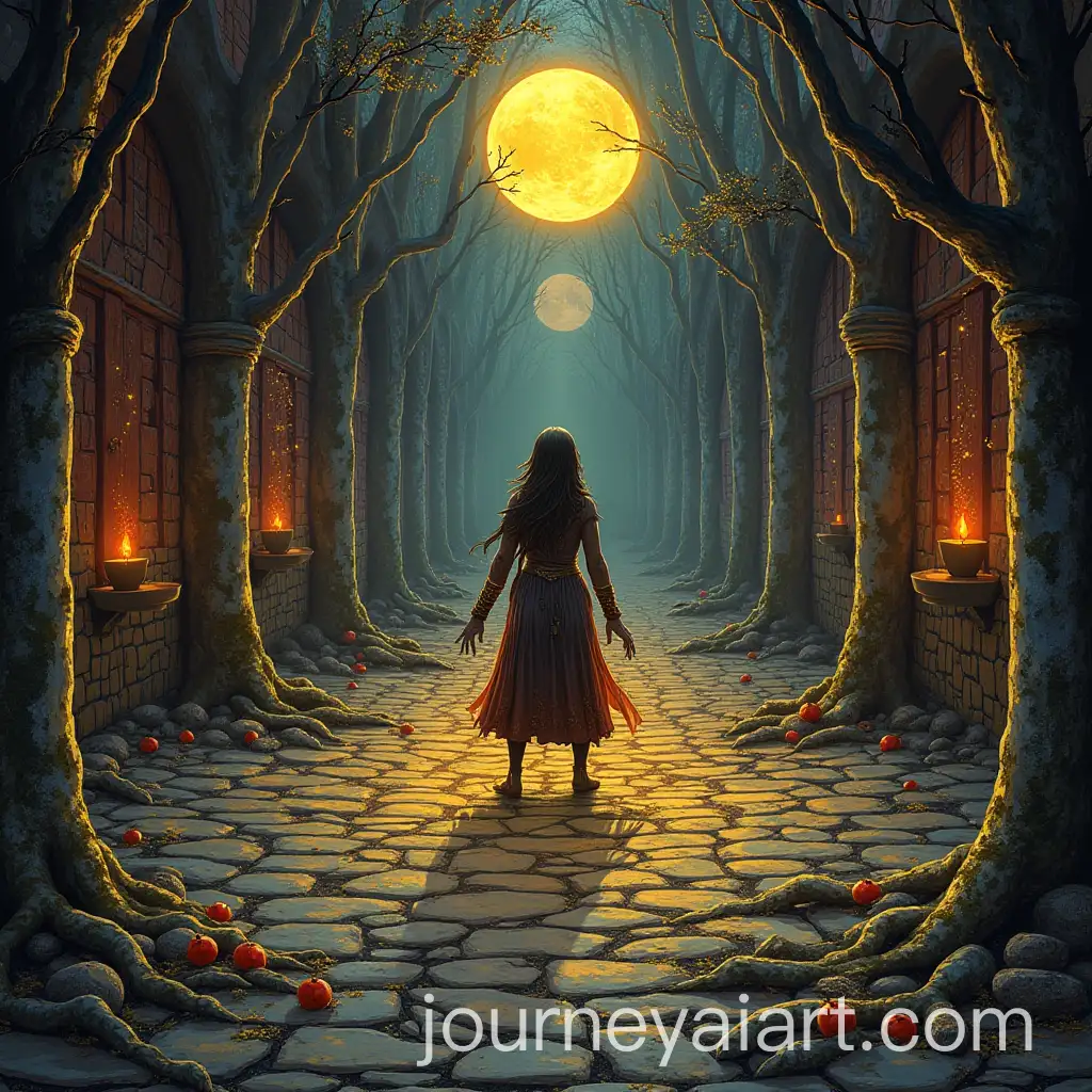 Indie-Tarot-Card-Deck-Back-Design-in-Dungeon-Setting