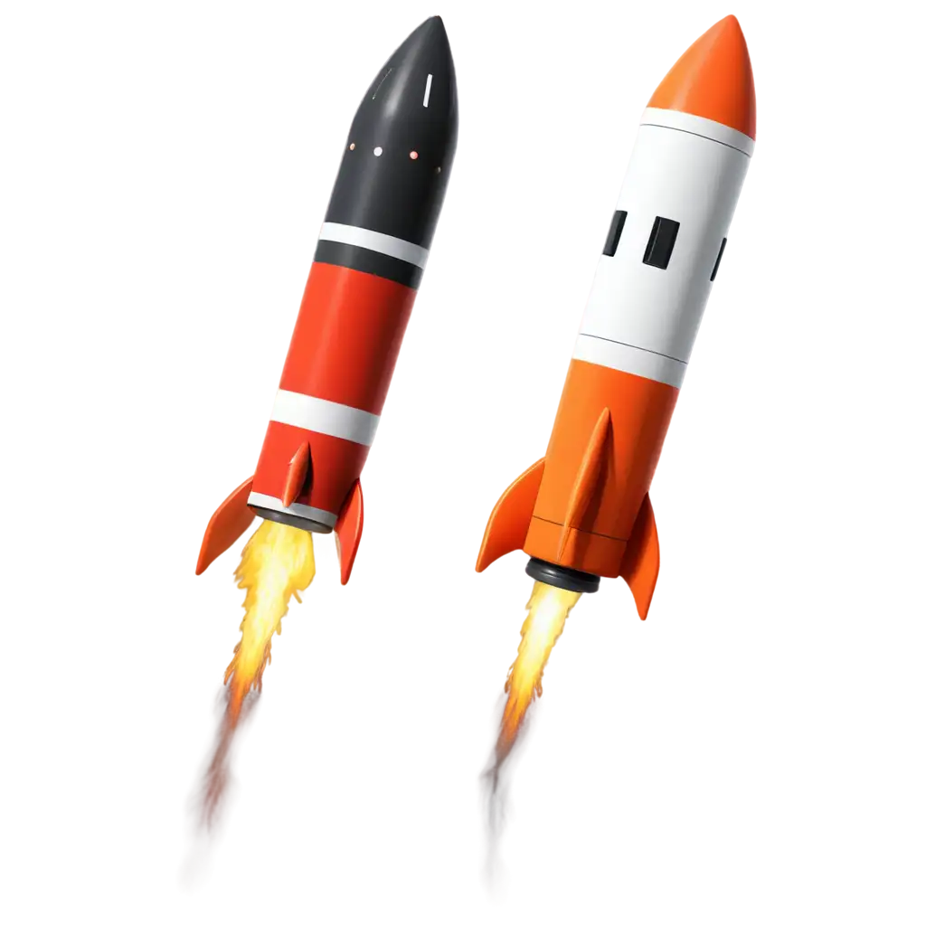 Funny-PNG-Image-of-a-First-Booster-Rocket-Longer-Than-the-Second-Booster-in-a-2D-Display