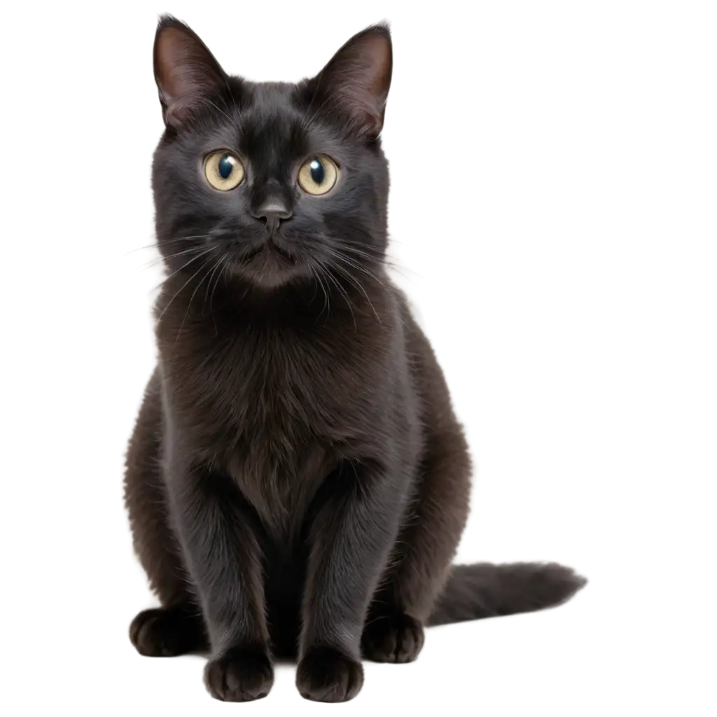 Unique-PNG-Image-of-a-Black-Cat-with-White-Spots-Capturing-Elegance-and-Contrast