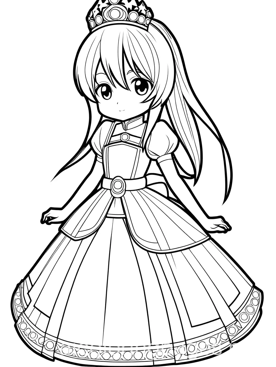 Haruhi-Suzumiya-as-a-Princess-Coloring-Page-for-Kids