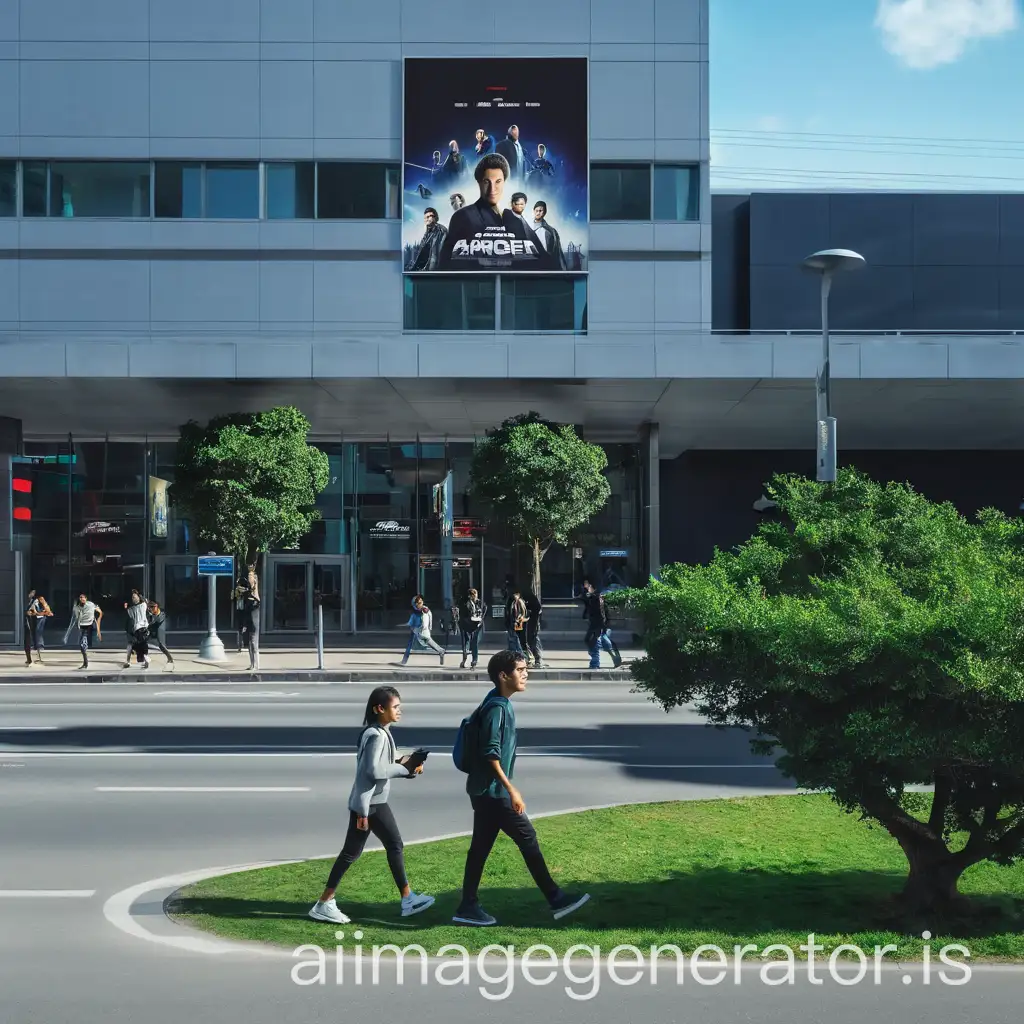 create a movie poster from this photo