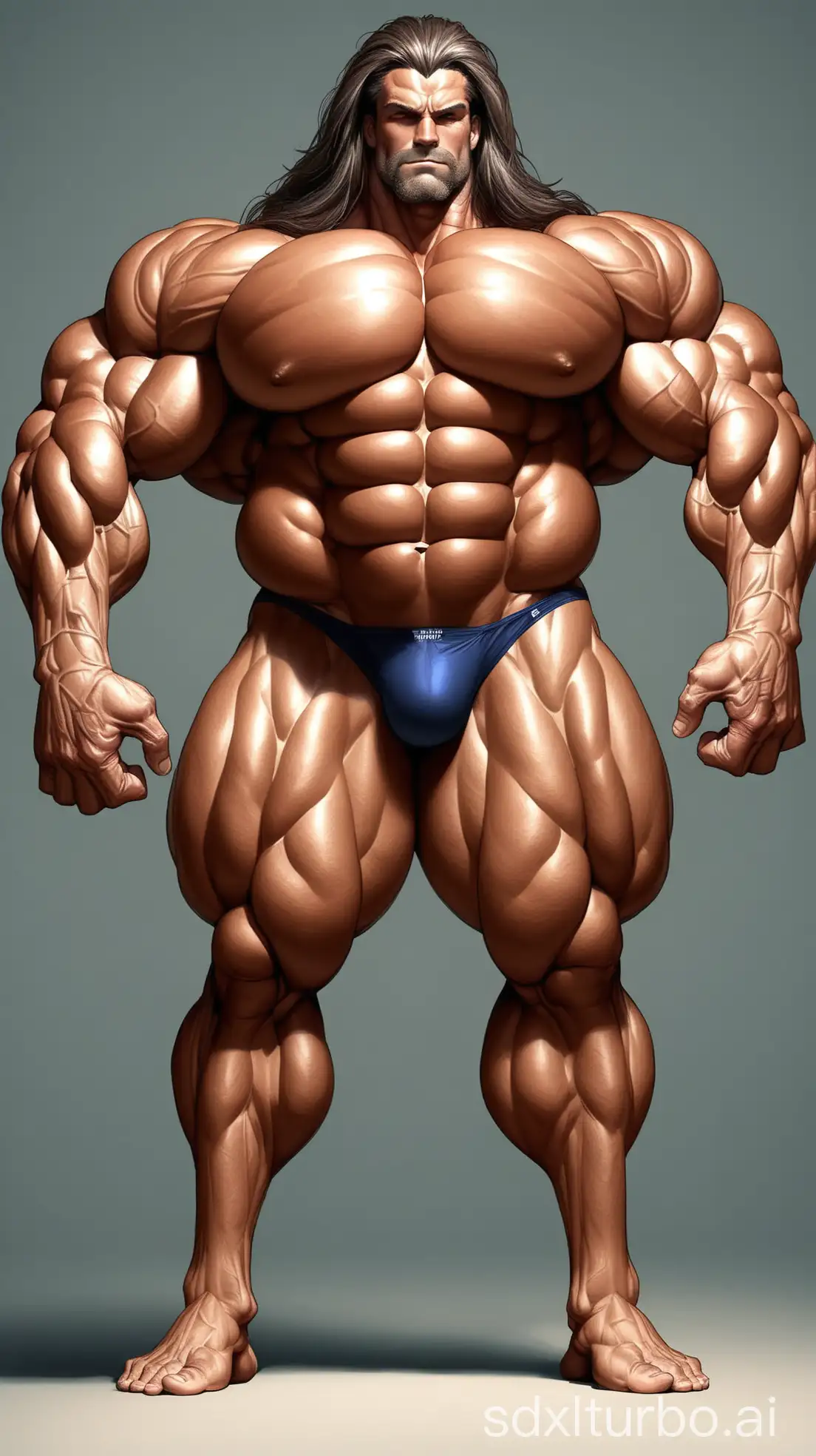 Superhuman-Old-Man-with-Giant-Muscles-and-Tall-Thick-Legs-Showing-Biceps