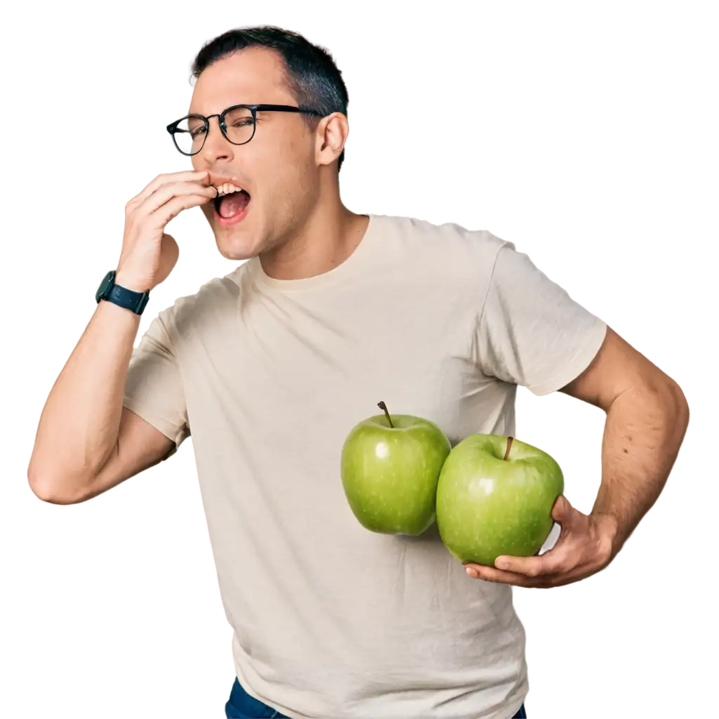 Eating-Green-Apple-PNG-HighQuality-Image-of-Biting-a-Green-Apple-with-Teeth