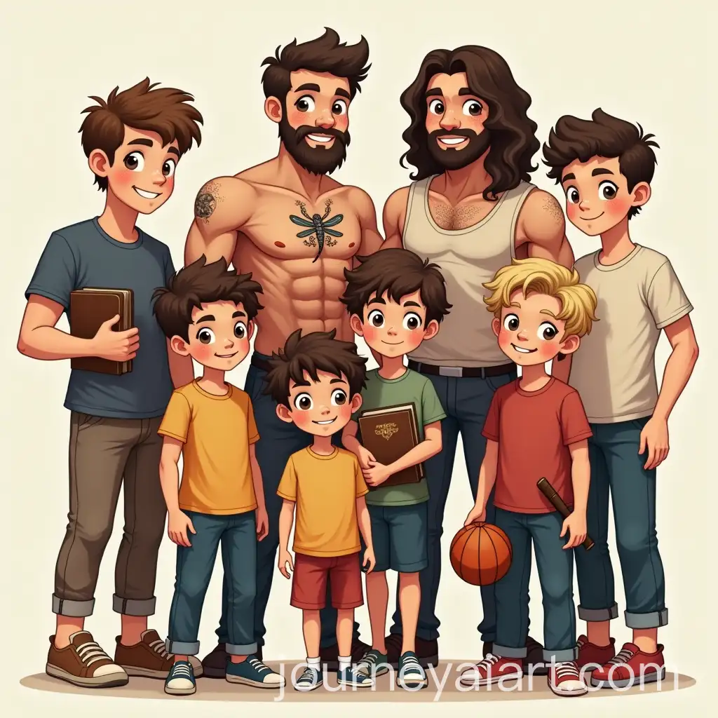 Cousins-Portrait-Diverse-Ages-Features-and-Personalities-Captured-in-Group-Shot