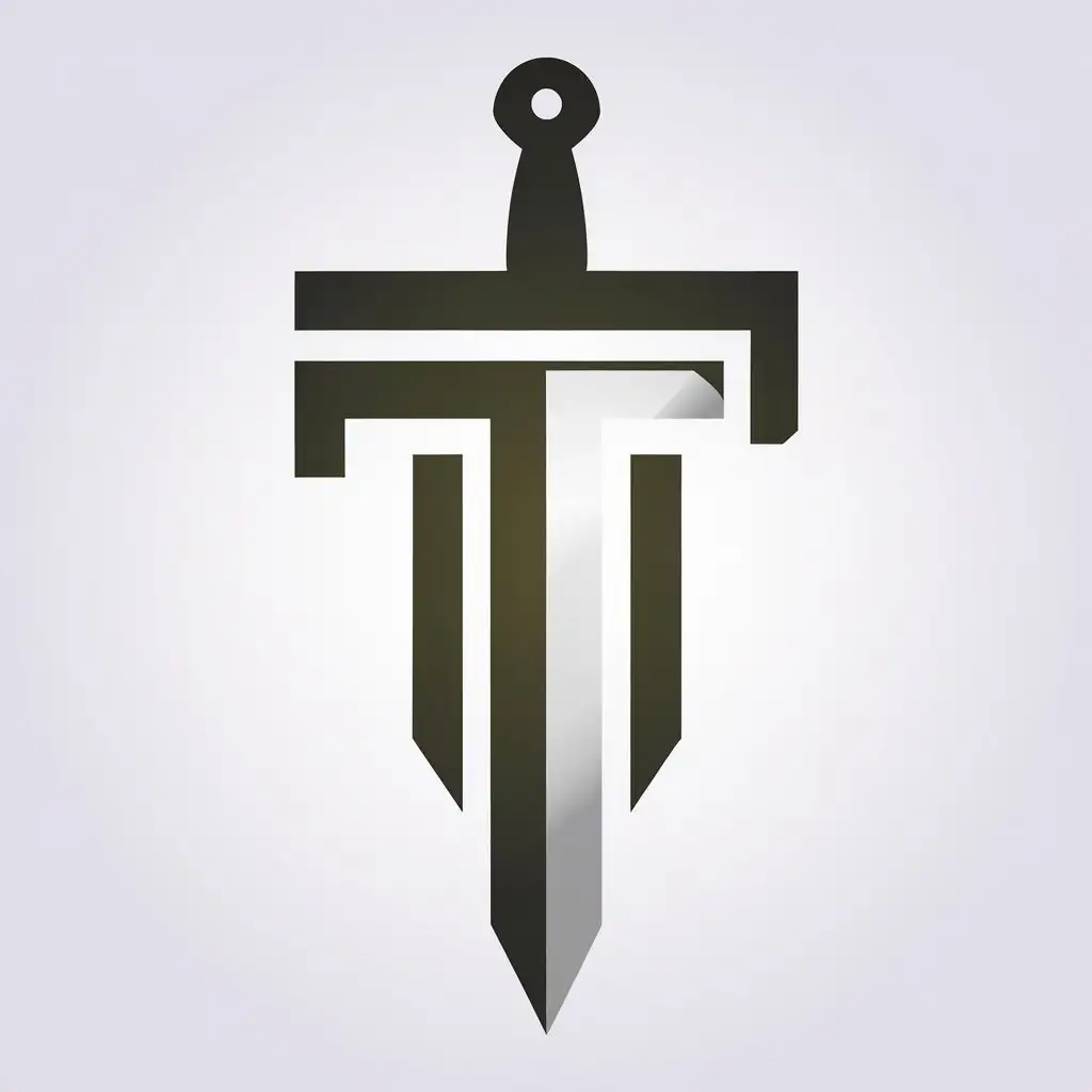 LOGO-Design-for-TechEdge-Minimalist-Sword-Knife-with-T-for-Internet-Industry