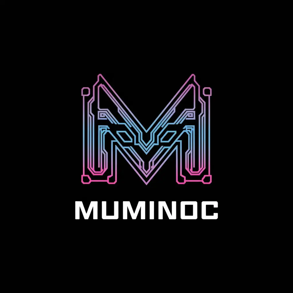 LOGO-Design-For-MUMINOC-Cyberpunk-Style-Text-Logo-with-Complex-Symbol