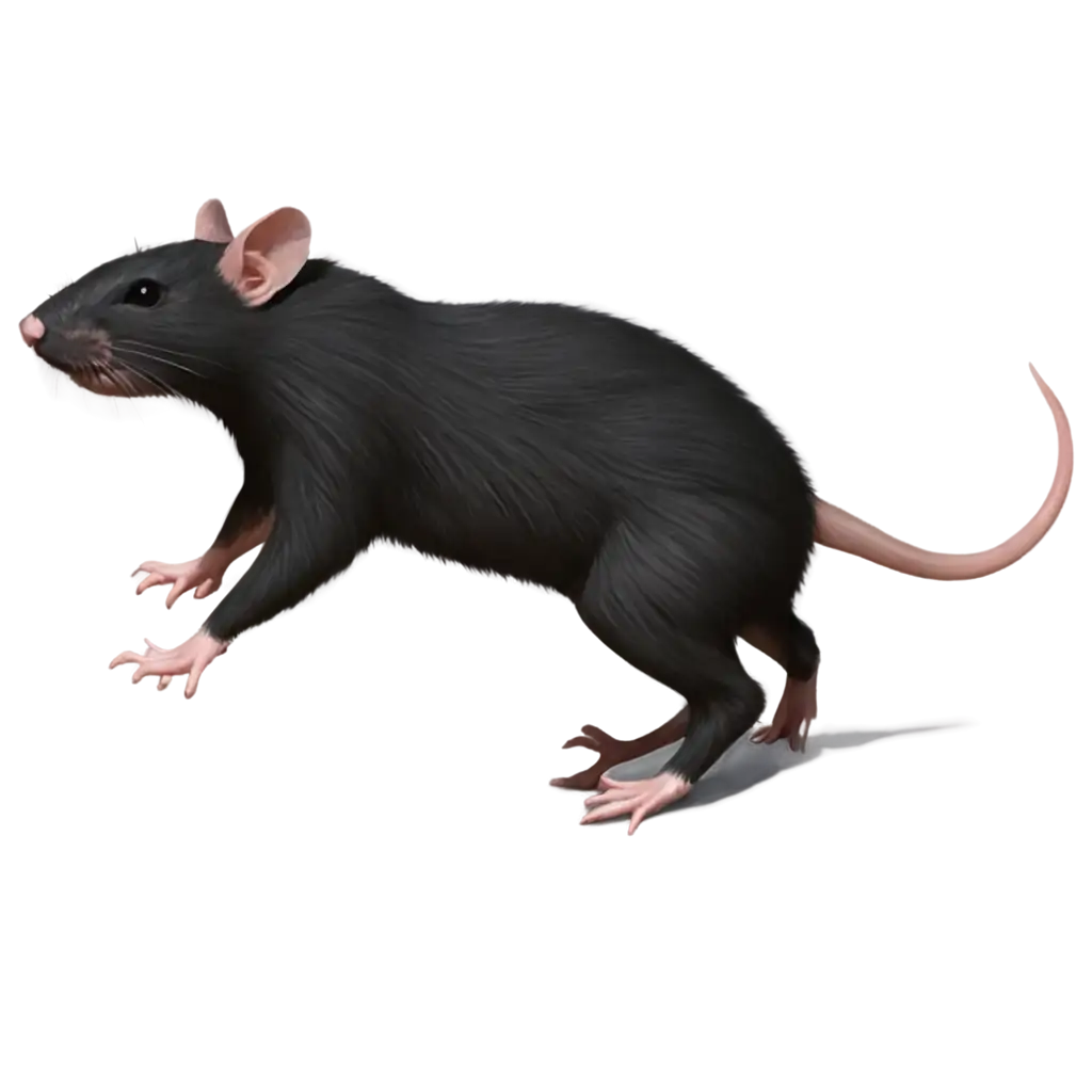 Side-View-PNG-of-a-Rat-Running-HighQuality-Transparent-Image-for-Versatile-Use