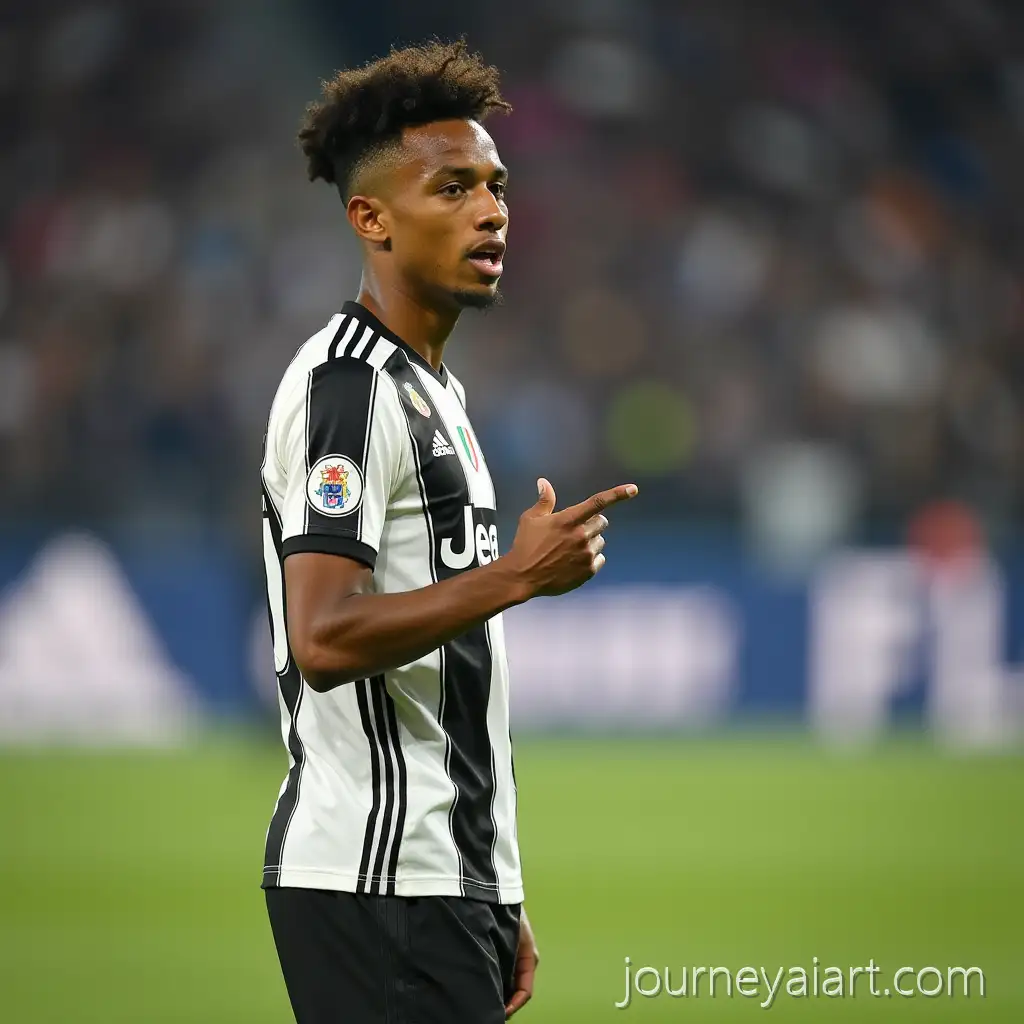 Young-South-African-Soccer-Player-in-Juventus-FC-Uniform-on-theAI-Art-Prompt-Expansion-Field