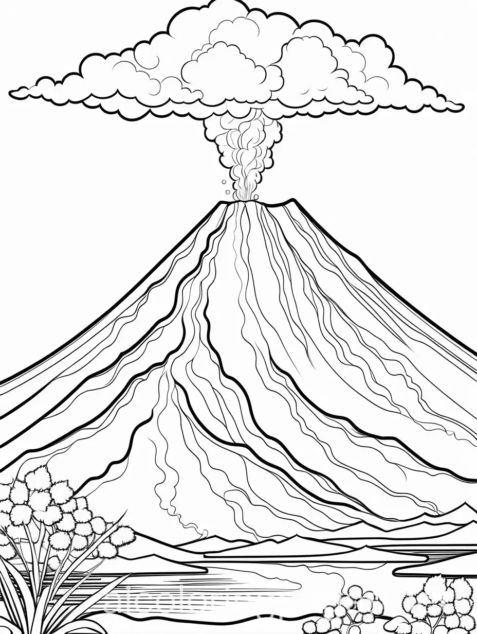 Simple-Volcano-Coloring-Page-for-Kids