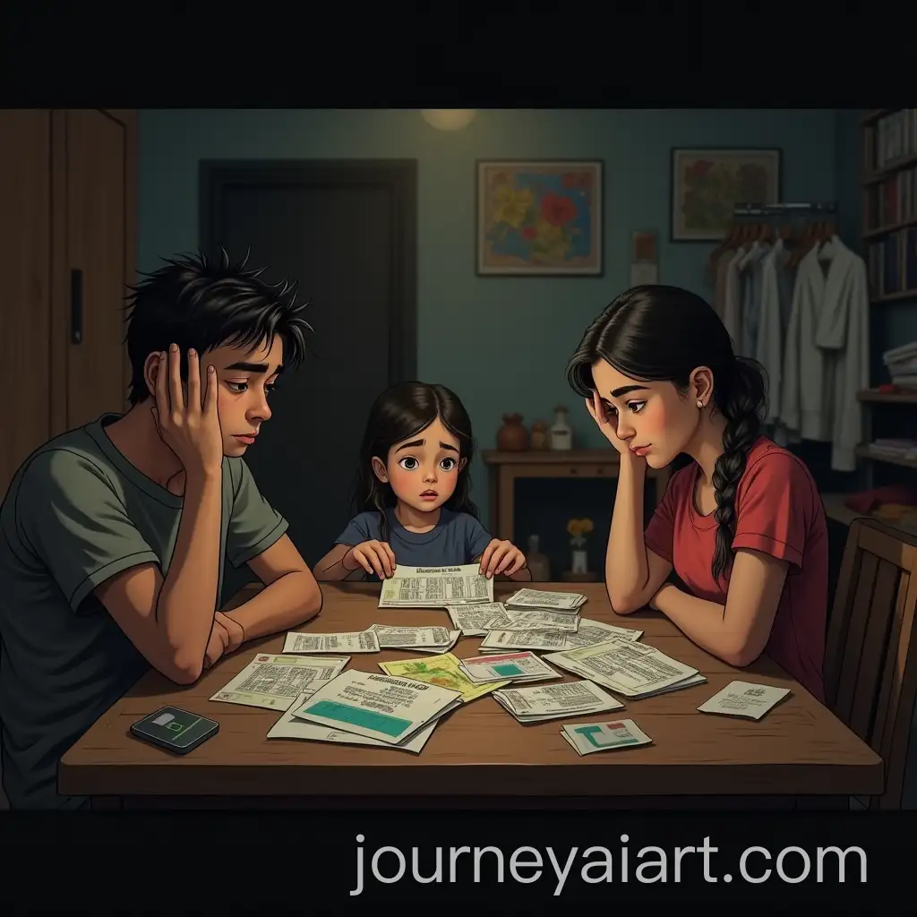 Struggling-Family-in-a-Cluttered-Apartment-Facing-Financial-Struggles
