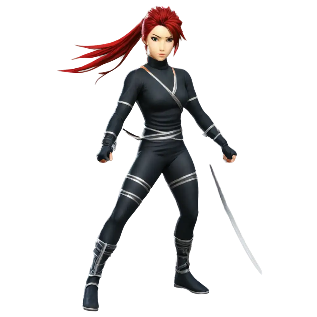 Female-Ninja-Avatar-PNG-in-Anime-Style-with-Spiked-Hair-and-Transparent-Background-Perfect-for-Digital-Art-and-Gaming-Projects