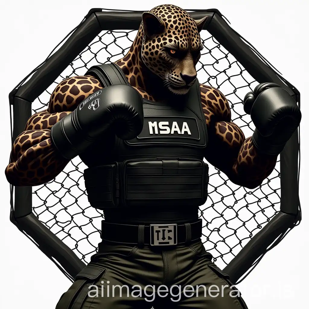 Dark-Leopard-Humanoid-in-Combat-Pose-with-MSAA-Tactical-Gear