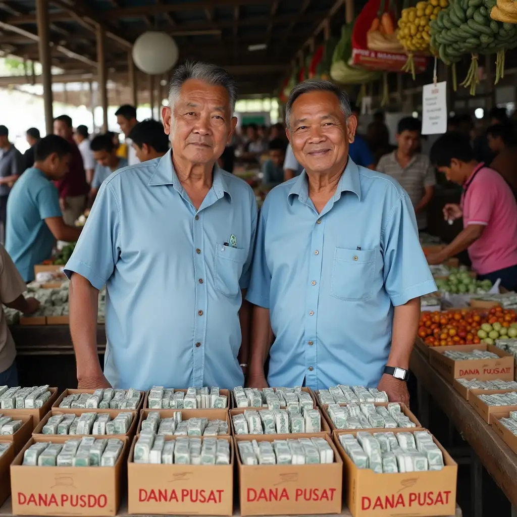 MiddleAged-Indonesian-Men-Selling-Goods-at-Traditional-Market