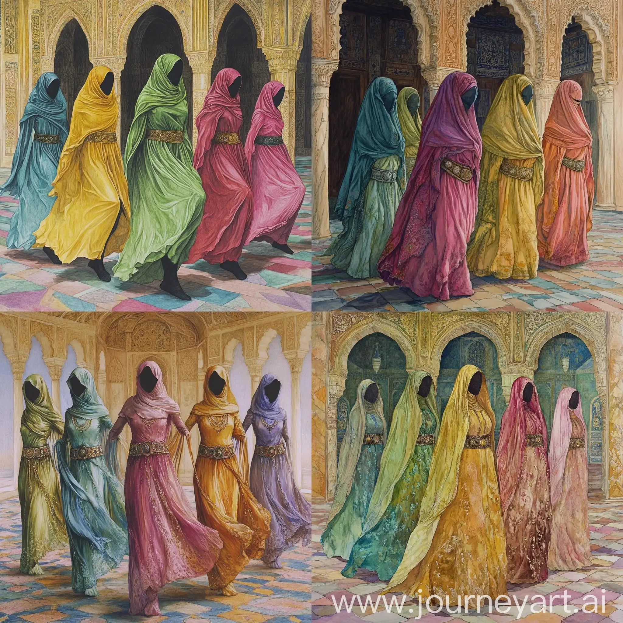 Arab-Palace-Hall-with-Colorful-Veiled-Dancers-and-Coin-Belts